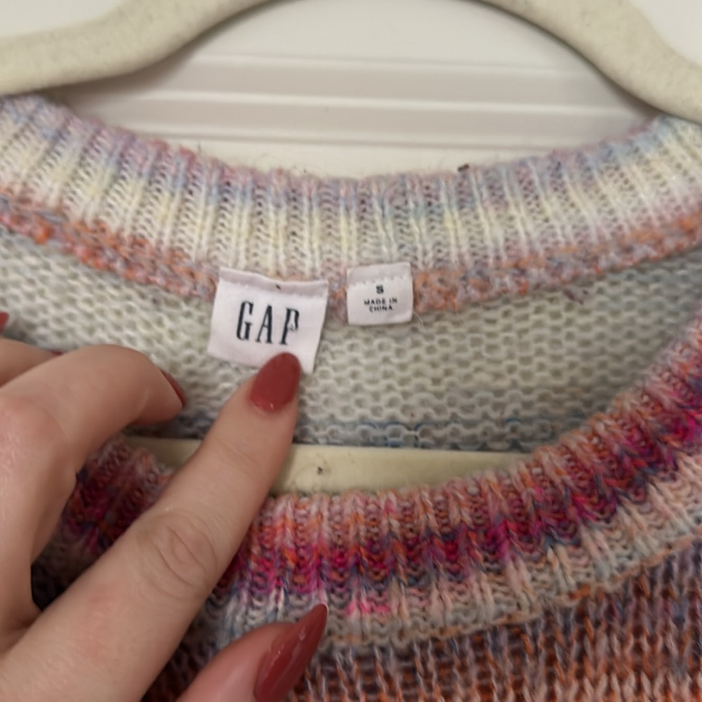 🌸 GAP Forever Cozy Tunic Sweater – Pink Multi Spacedye - Picture 3 of 3